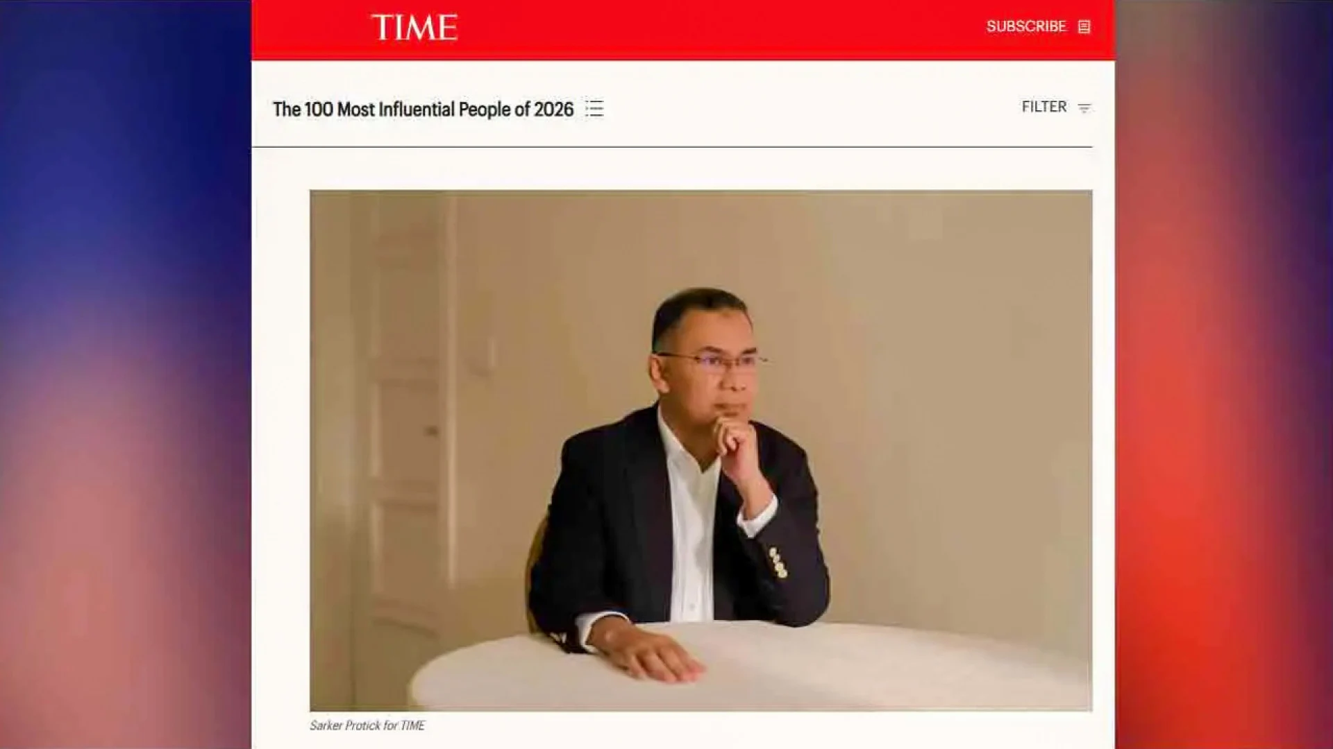 টাইমের প্রভাবশালী ১০০ ব্যক্তির তালিকায় প্রধানমন্ত্রী তারেক রহমান