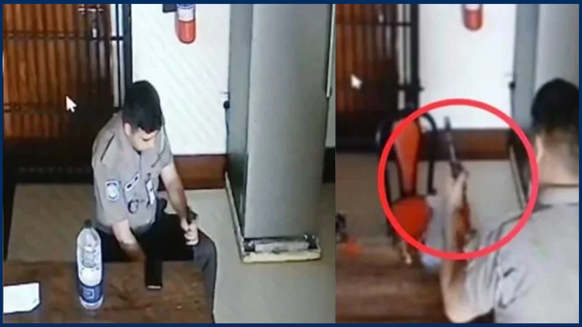 নিজের অস্ত্রের গুলিতে পুলিশ সদস্য নিহত