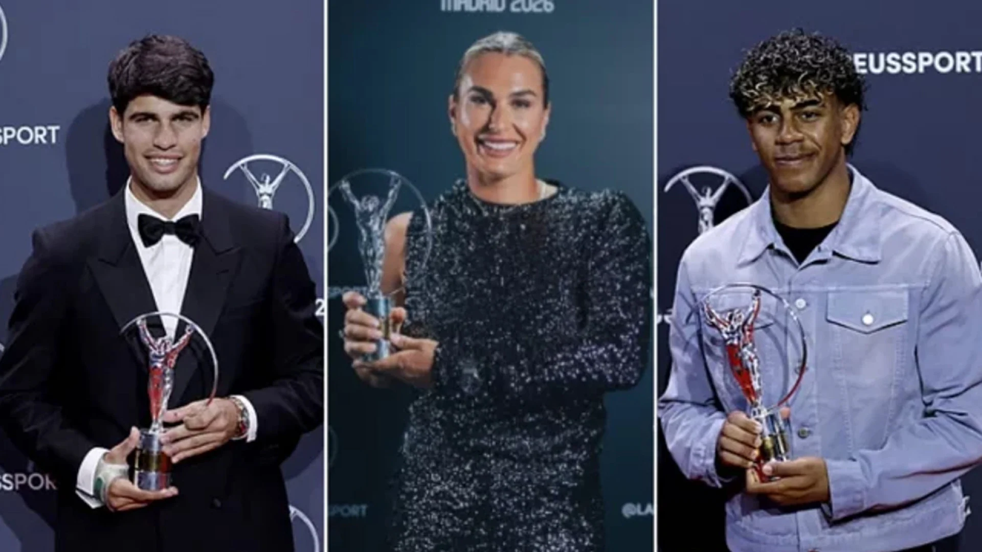 লরিয়াস বর্ষসেরা ক্রীড়াবিদ, হলেন, আলকারাজ, সাবালেঙ্কা, ইয়ামাল