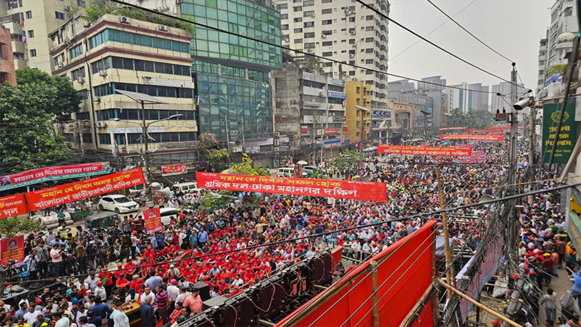 নয়াপল্টনে বিএনপির শ্রমিক সমাবেশ
