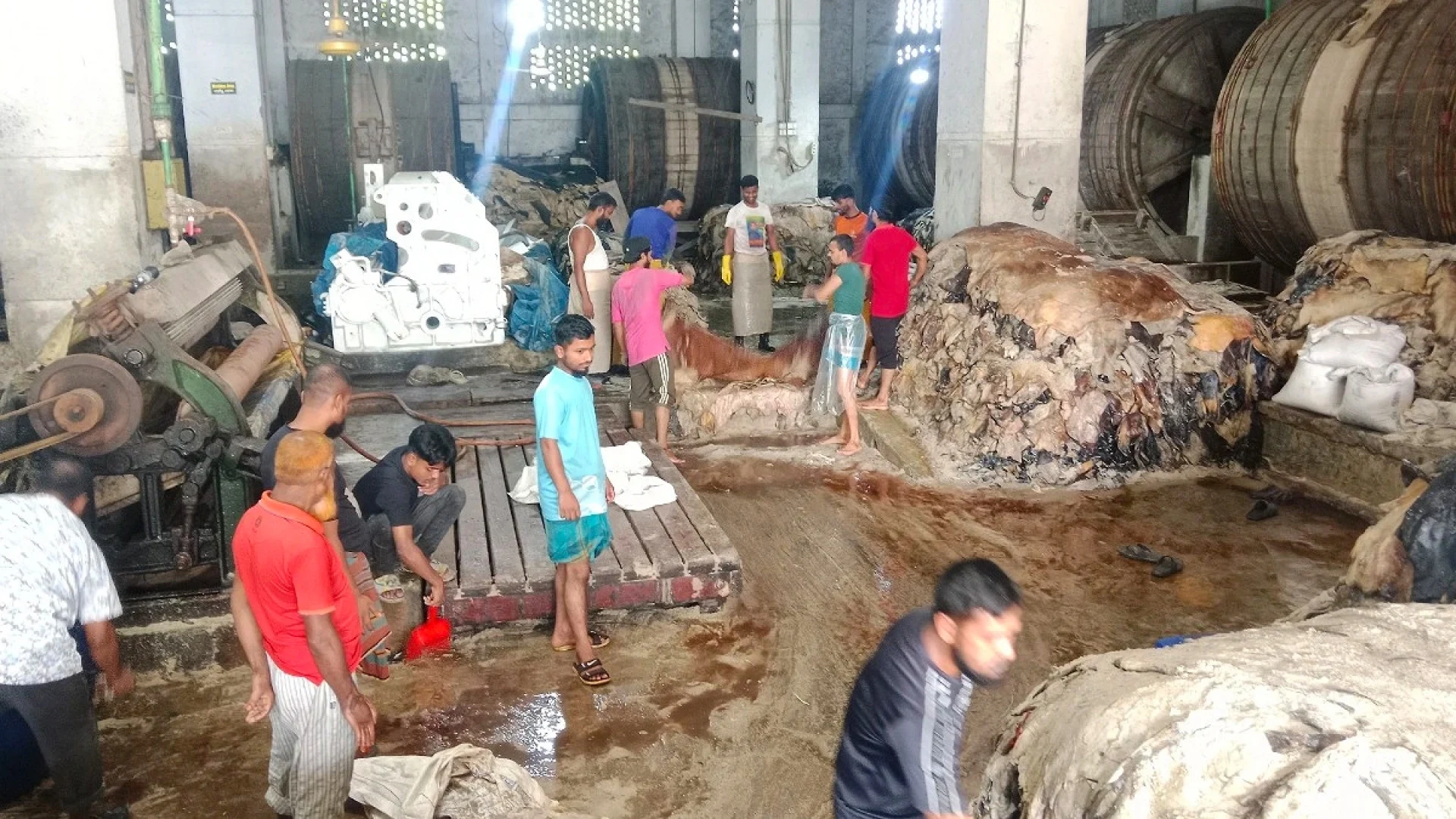 সাভারে ট্যানারিতে তিন দিনে সাড়ে ৫ লাখ চামড়া সংগ্রহ