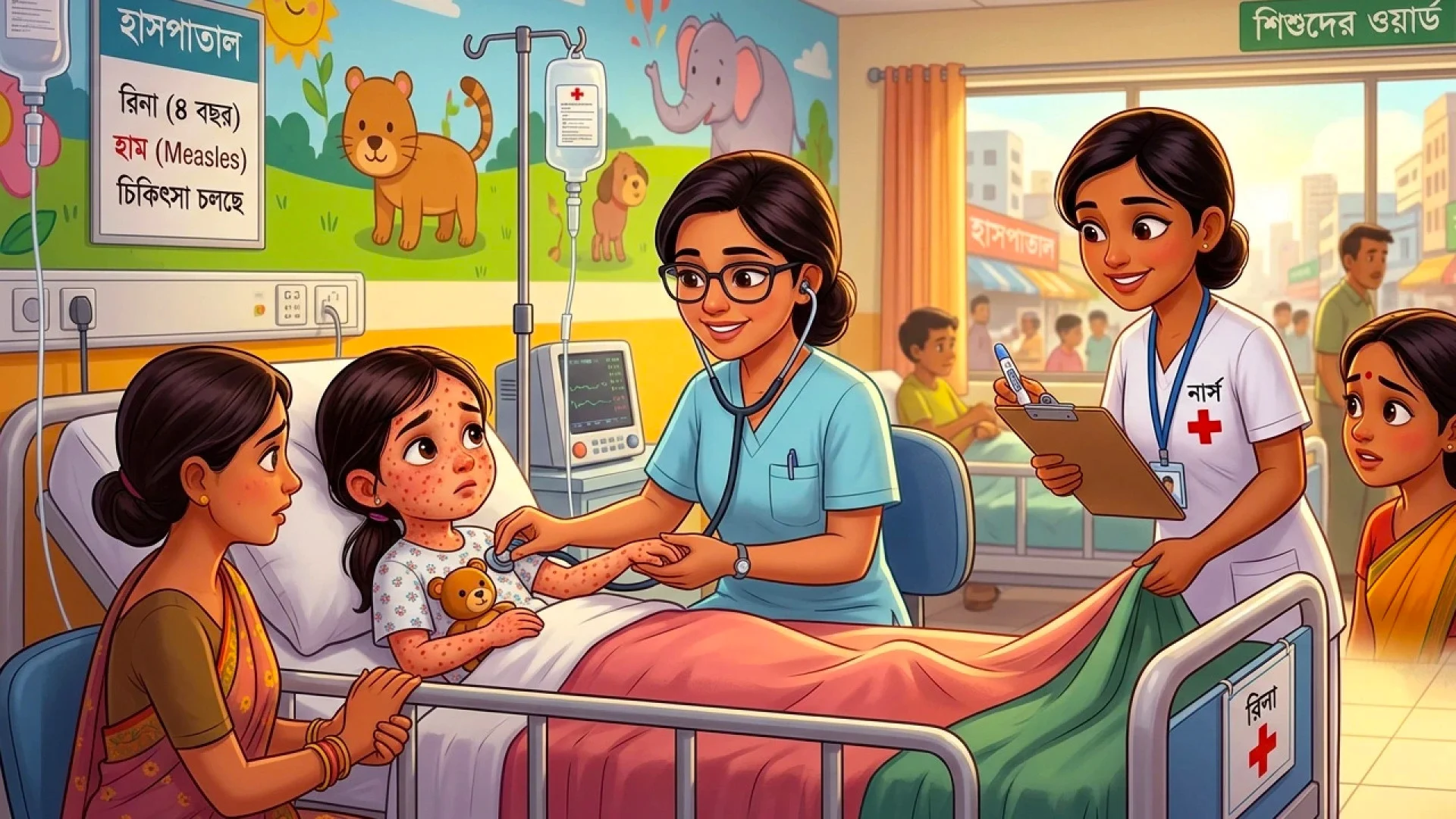 হাম উপসর্গে আরও ৭ শিশুর মৃত্যু