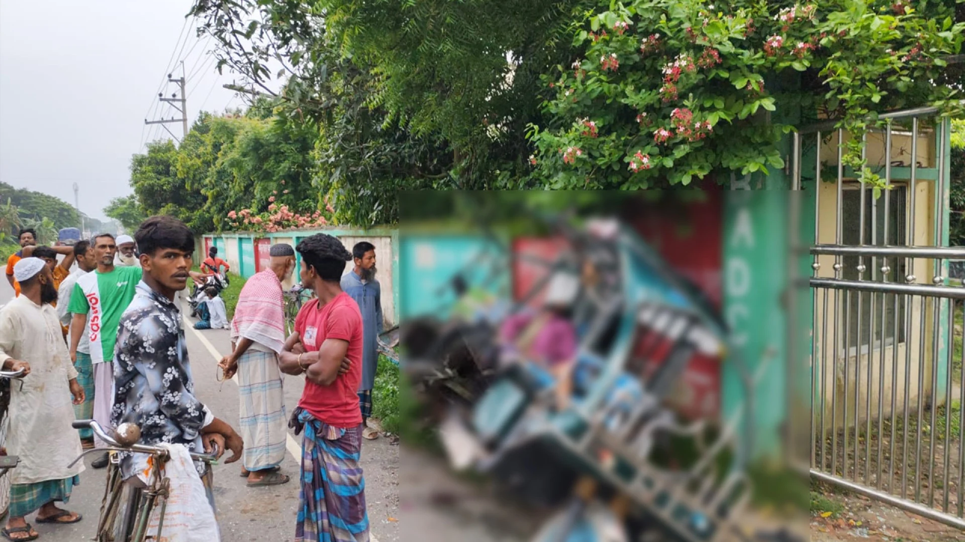 কিশোরগঞ্জের পাকুন্দিয়ায় ট্রাকচাপায় ২ অটোরিকশাযাত্রী নিহত , আহত ৪