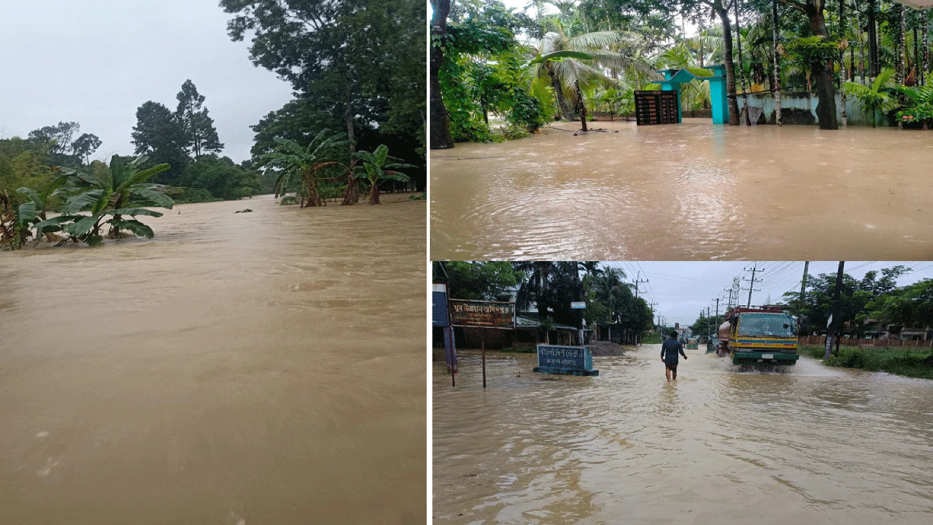 উজানের ঢলে বাড়ছে তিস্তার পানি, নিম্নাঞ্চলে বন্যার শঙ্কা