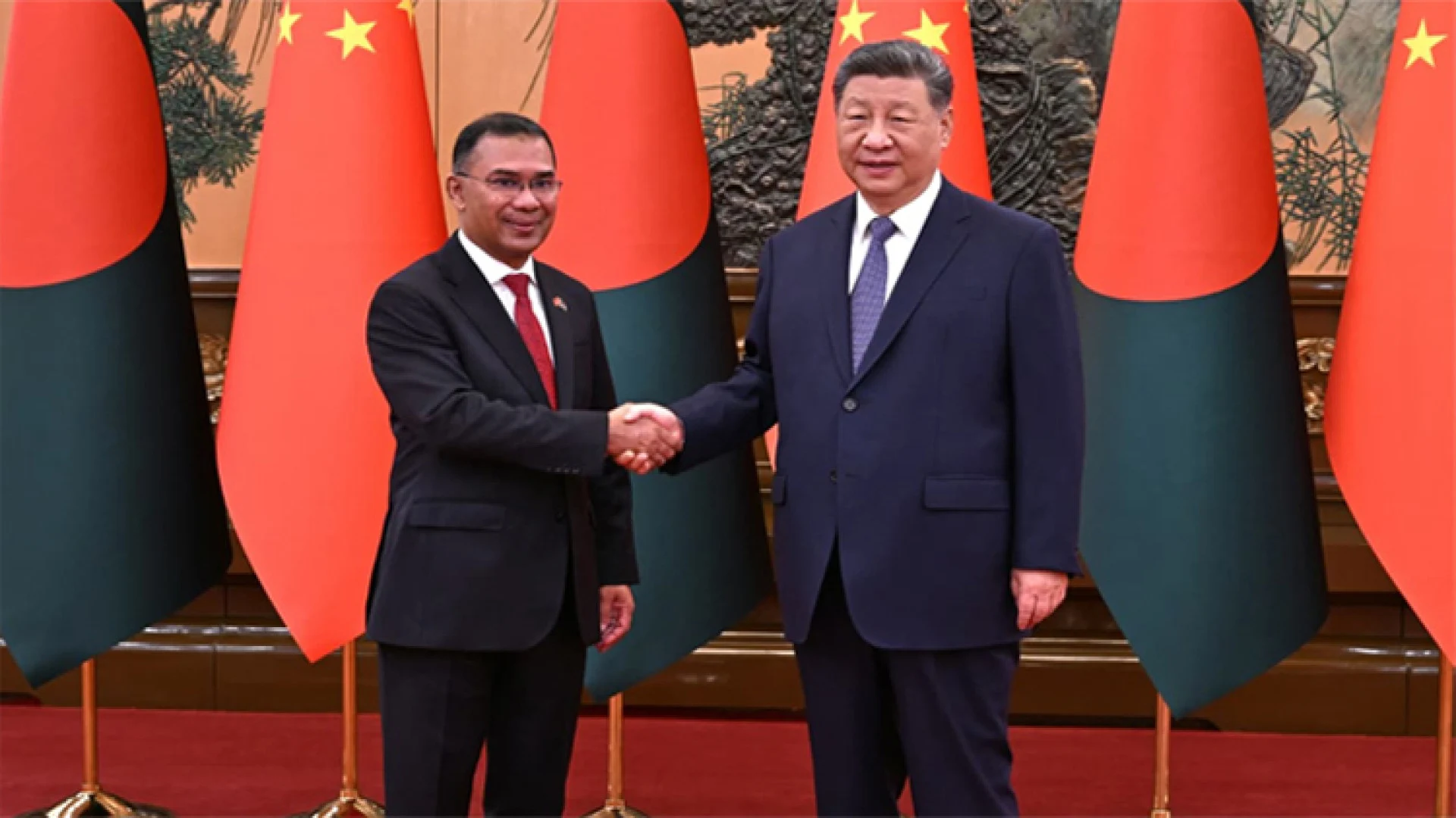 শি জিনপিংয়ের সঙ্গে প্রধানমন্ত্রী তারেক রহমানের বৈঠক অনুষ্ঠিত