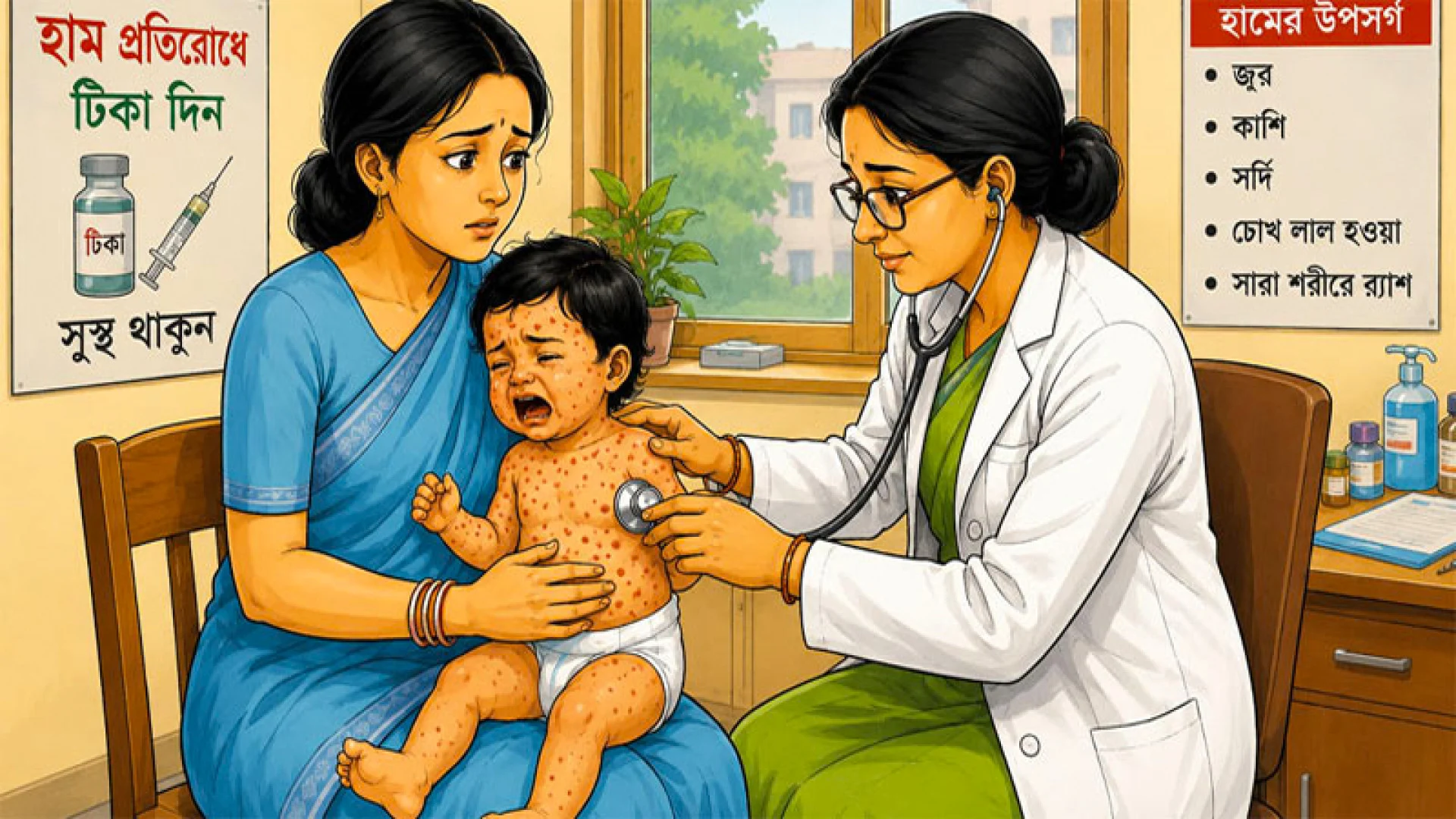  হাম উপসর্গে একদিনে আরও ৫ শিশুর মৃত্যু