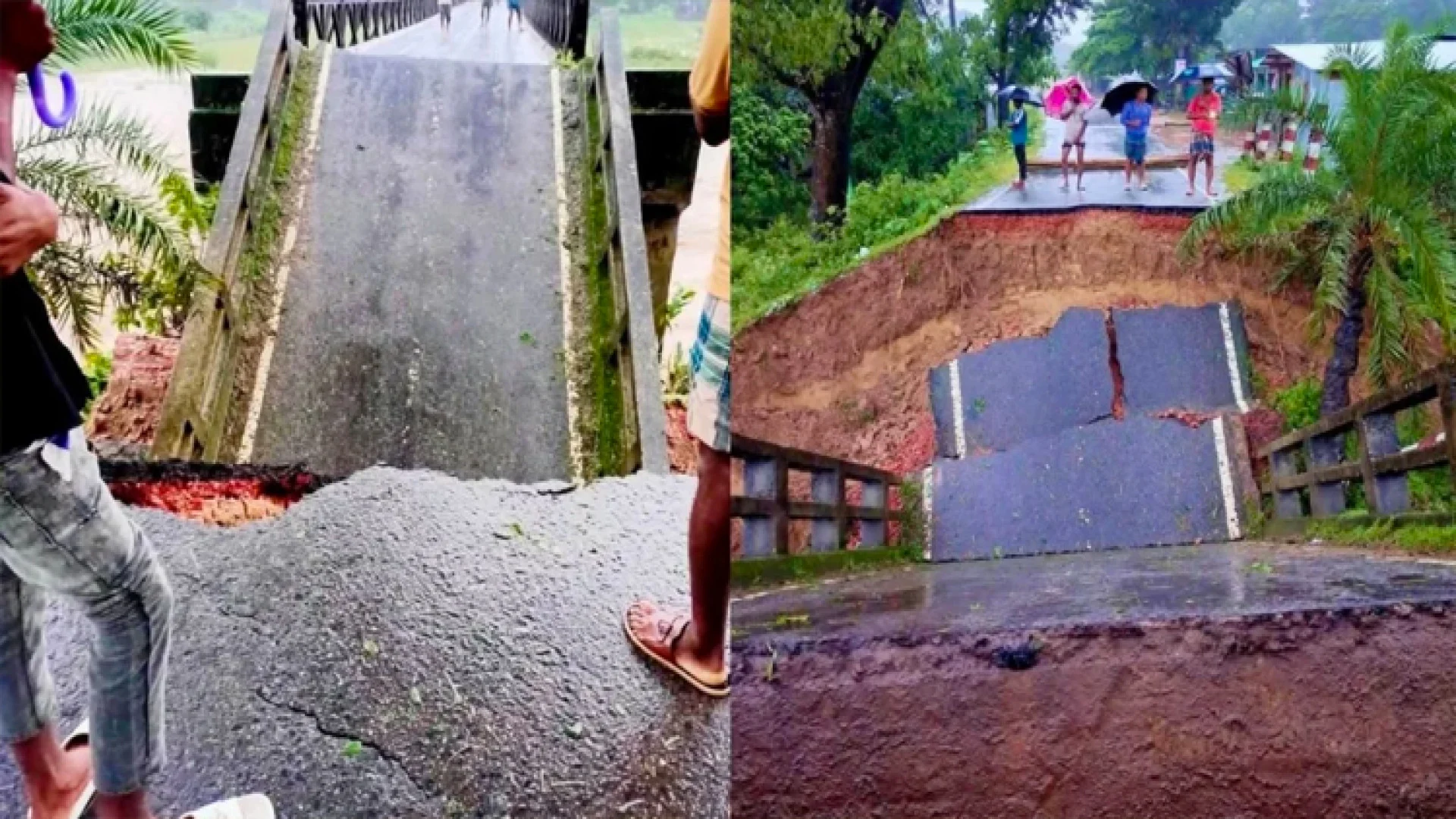 পাহাড়ি ঢলে সেতু ধস, রাঙ্গামাটি–বান্দরবান সড়ক যোগাযোগ বিচ্ছিন্ন