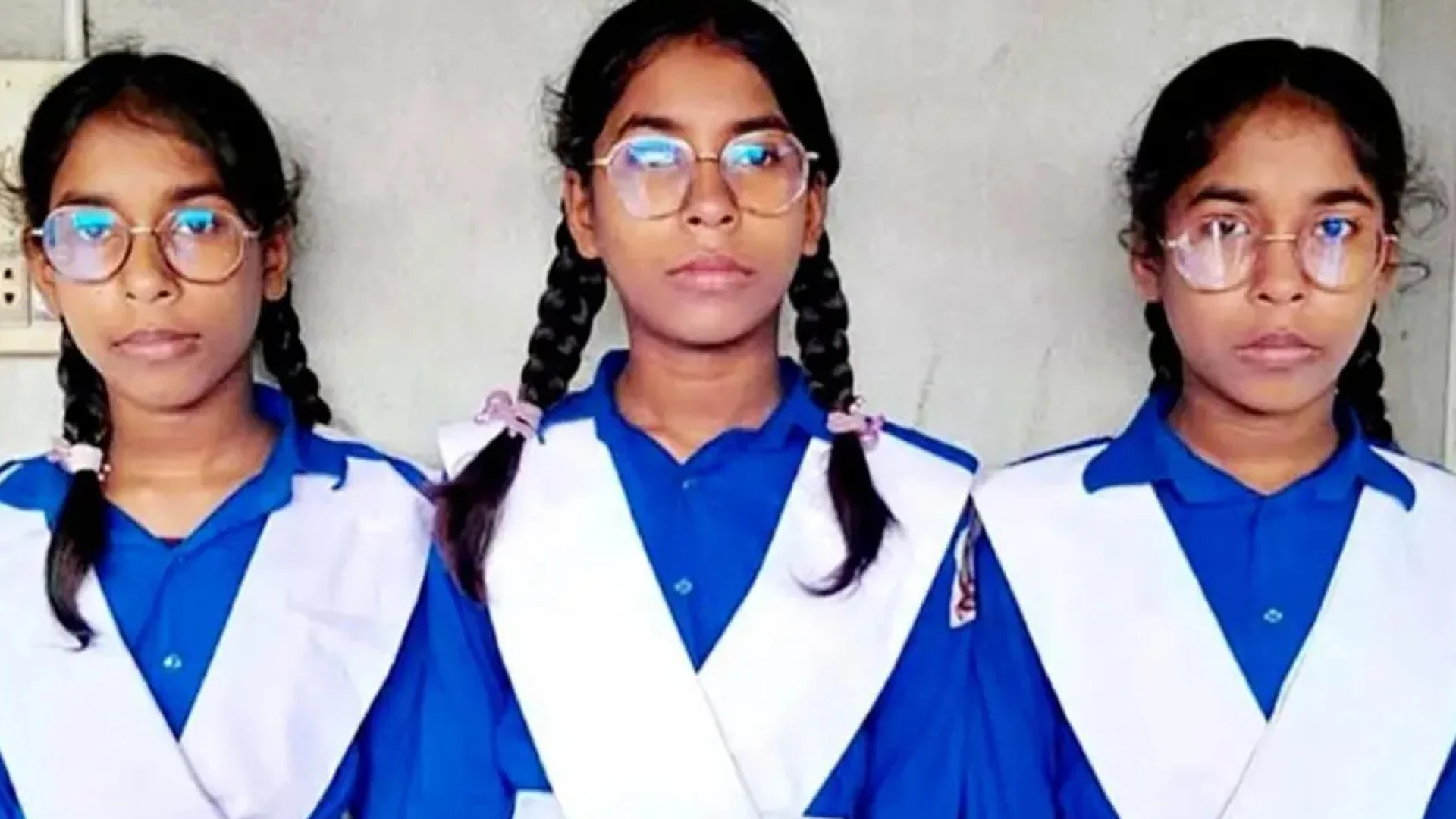 নাটোরে একসঙ্গে জন্ম নেওয়া তিন বোনই পেল প্রাথমিকে বৃত্তি