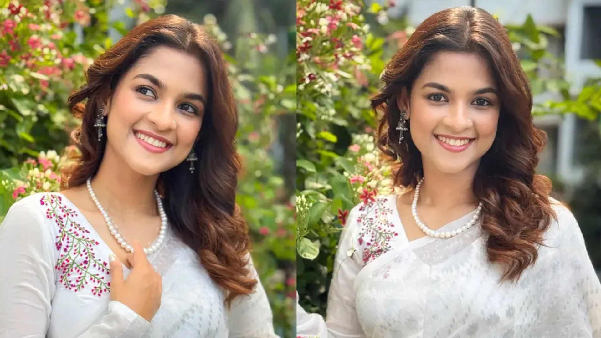  সাদা শাড়িতে সাদিয়া আয়মান, মুগ্ধতায় ভাসছেন ভক্তরা
