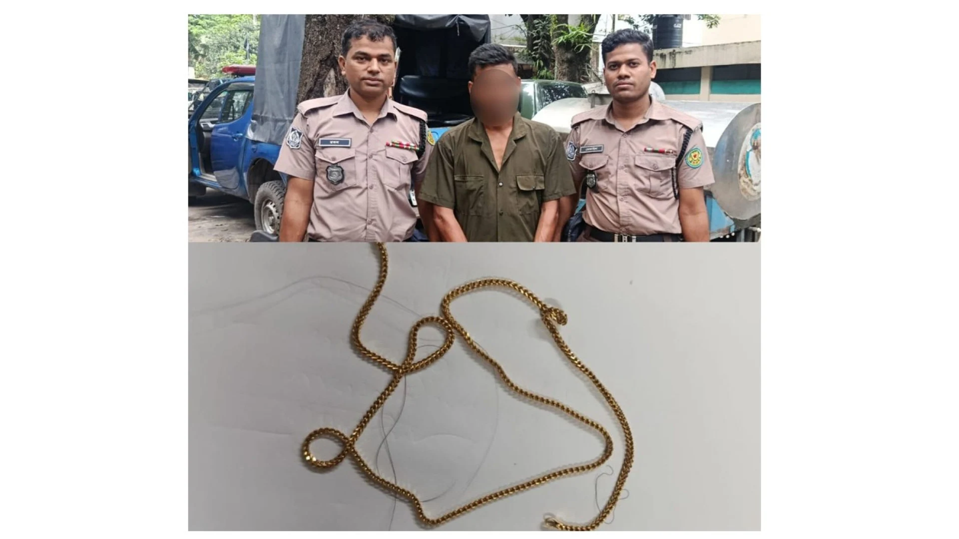 গোলাপ শাহ মাজারে রিকশা থেকে নারীর চেইন ছিনতাই, ট্রাফিক সার্জেন্টের ধাওয়ায় আটক