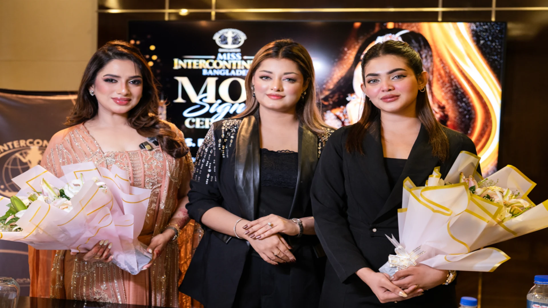 মিস ইন্টারকন্টিনেন্টাল বাংলাদেশের গ্রুমিং টিমে নওশিন সুধা ও বুশরা কবির
