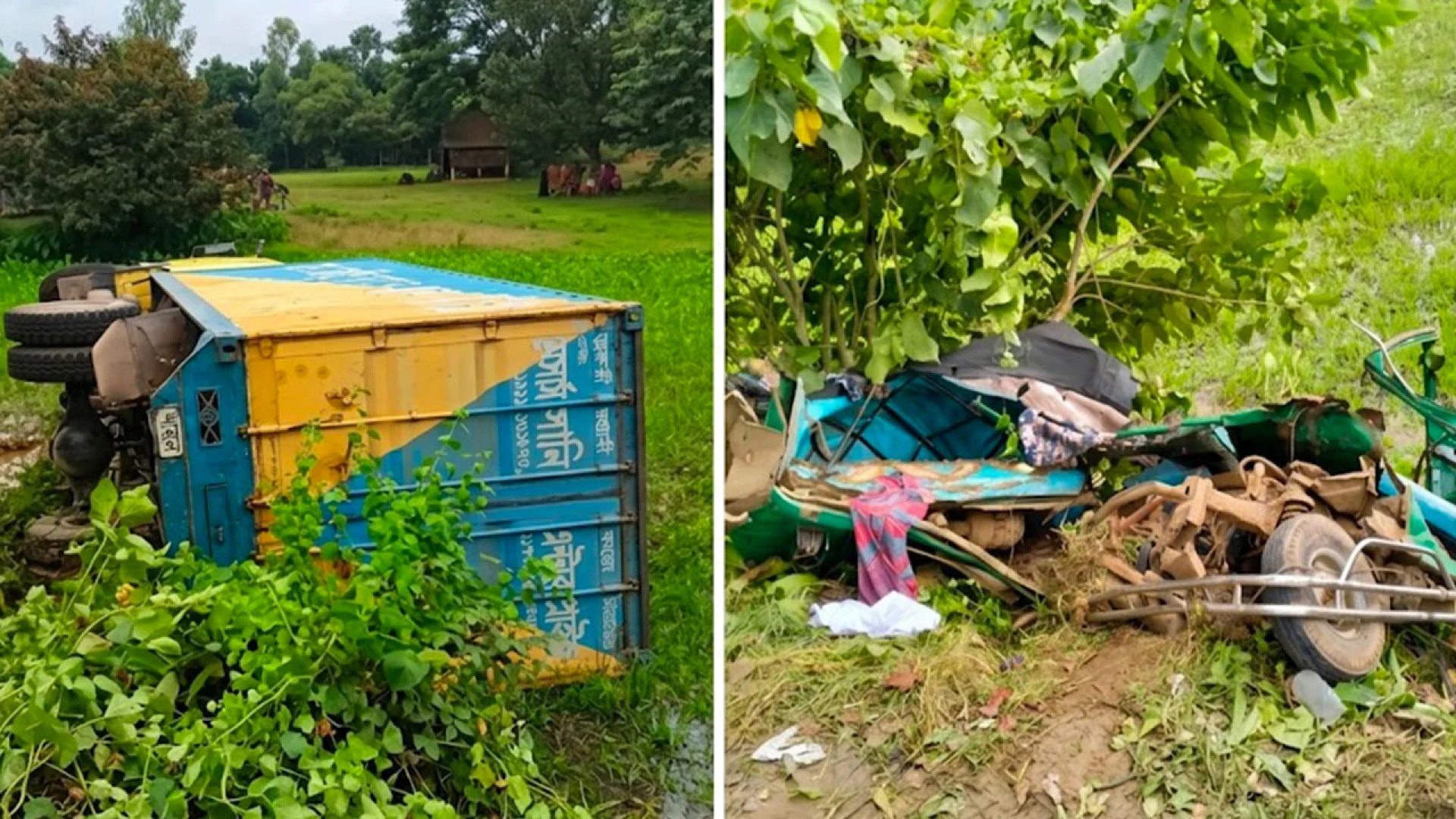 গাজীপুরে কাভার্ডভ্যান-সিএনজি অটোরিকশা সংঘর্ষে নিহত বেড়ে ৪