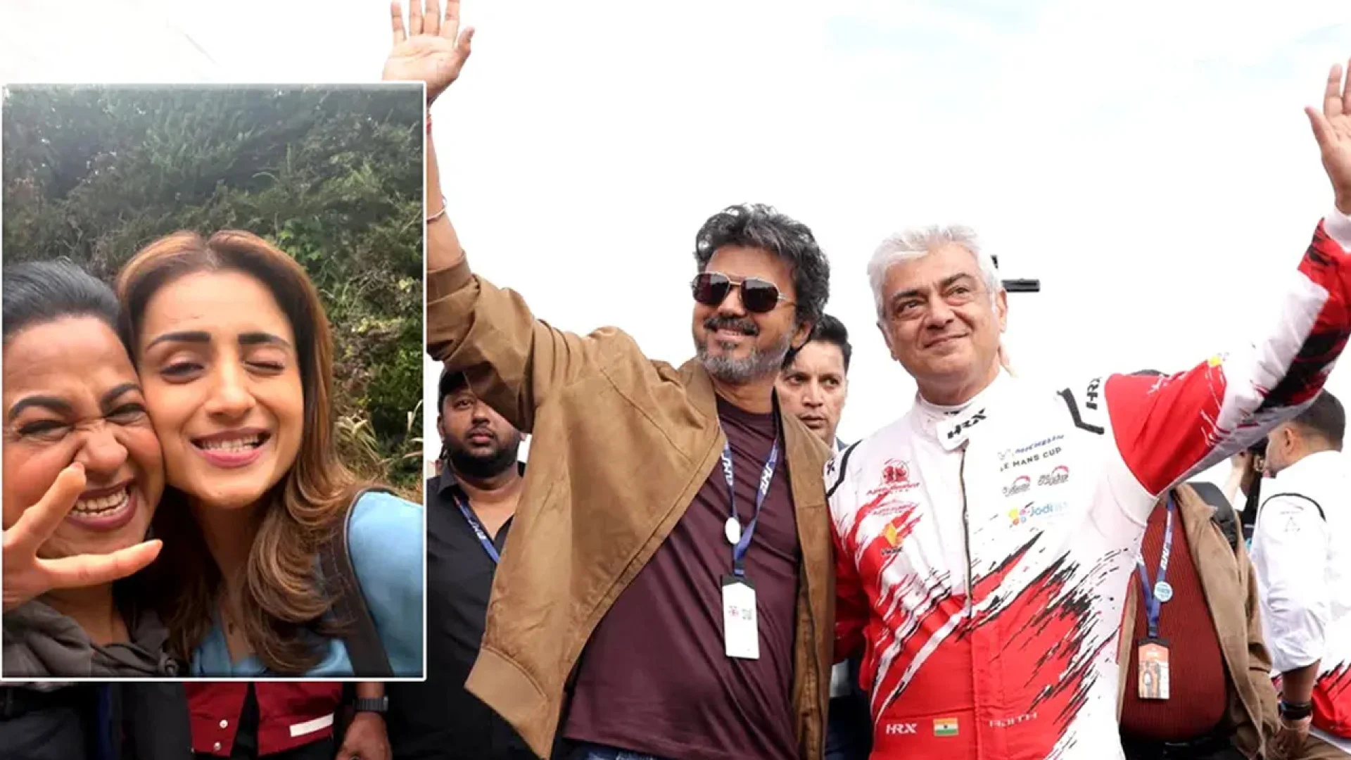 অজিতের রেসে বিজয়ের শুভেচ্ছা, তৃষার সেলফি ঘিরে নতুন জল্পনা