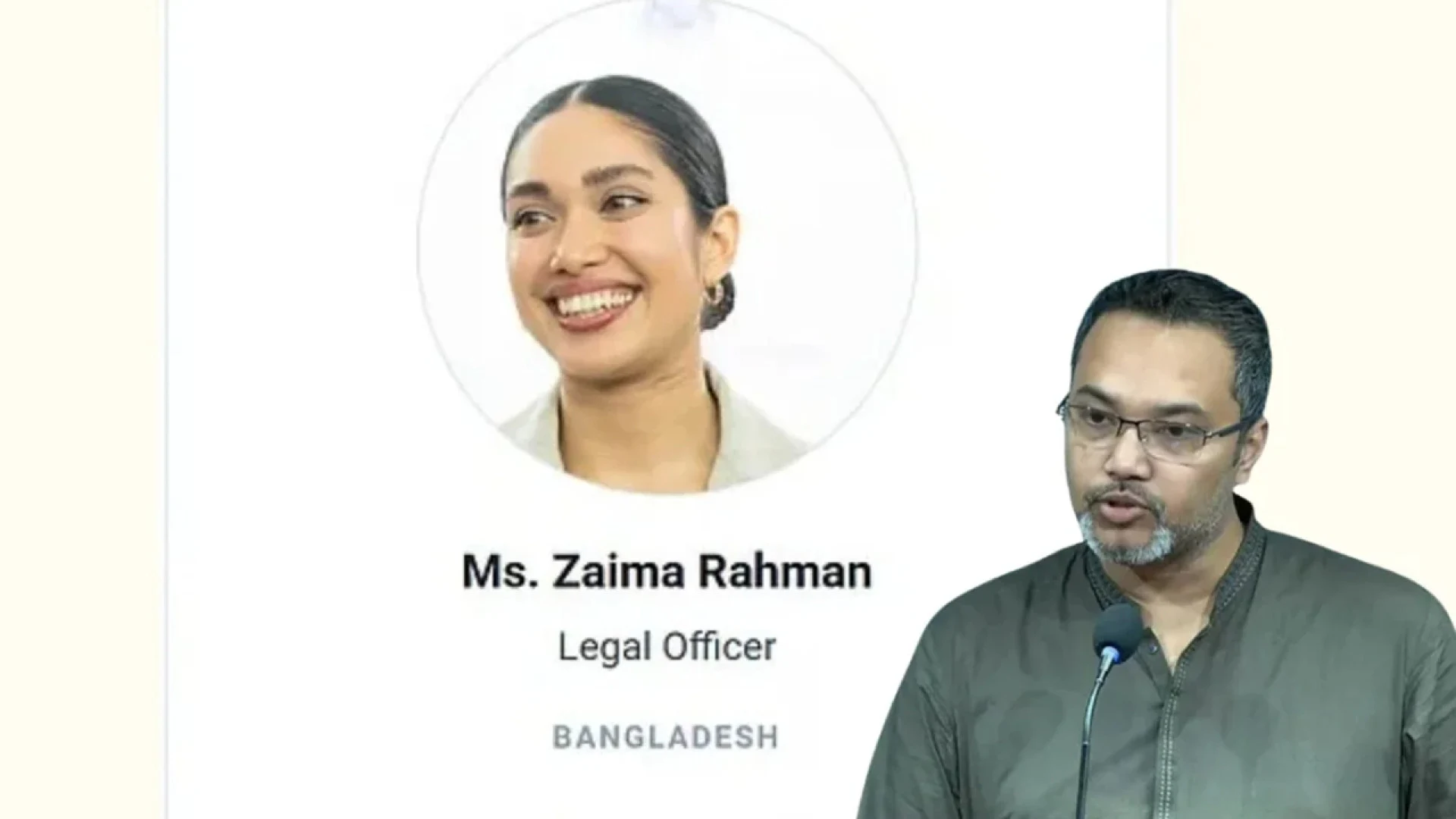নিজ যোগ্যতার ভিত্তিতেই জাতিসংঘে নিয়োগ পেয়েছেন জাইমা রহমান: মাহাদী আমিন