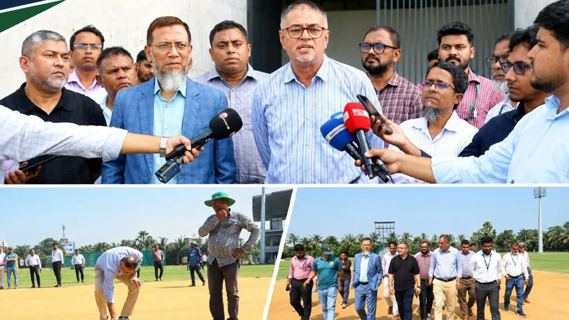 আনভীর ক্রিকেট স্টেডিয়াম দেখে সন্তুষ্ট বিসিবির প্রতিনিধি দল