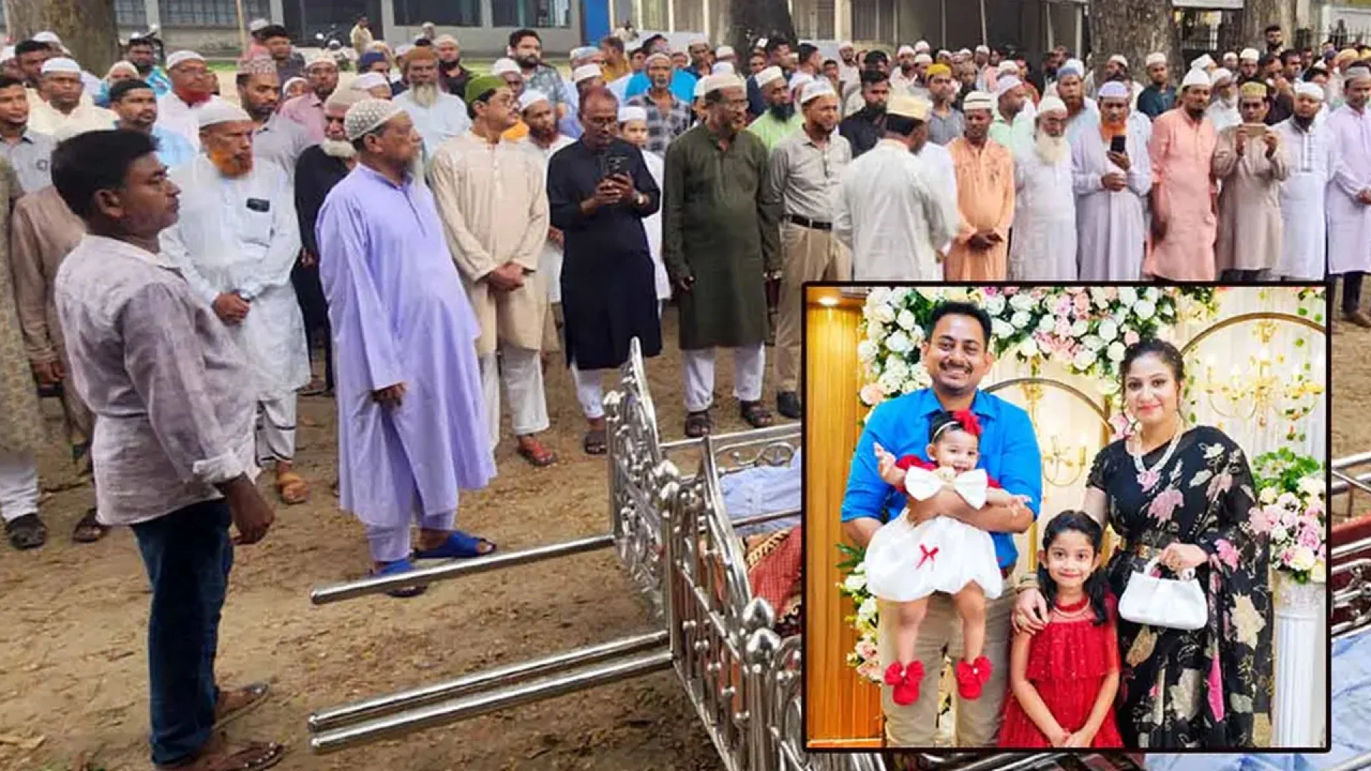 টুপটুপ রিসোর্টে আগুনে মৃত্যু, মায়ের কবরের পাশে চিরনিদ্রায় একই পরিবারের চারজন